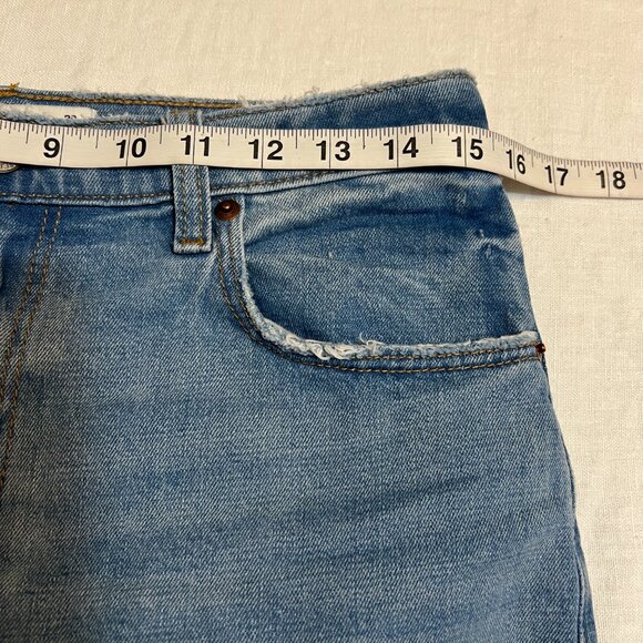 Abercrombie & Fitch Women's Blue Jeans Zip Ankle Straight High Rise Size 29/8R - Picture 7 of 11